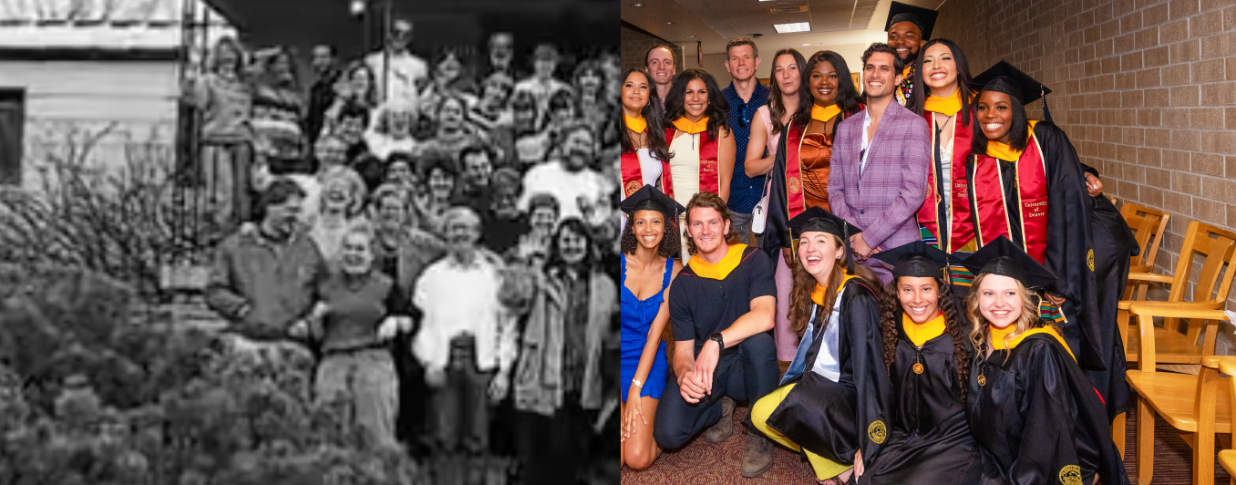 student graduation photos of past and present